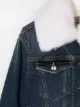 Ermanno Scervino Junior TEEN faux-fur denim jacket