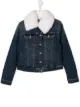 Image 1 of Ermanno Scervino Junior TEEN faux-fur denim jacket