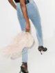 Image 2 of 16Arlington Ralphie feather trim clutch bag