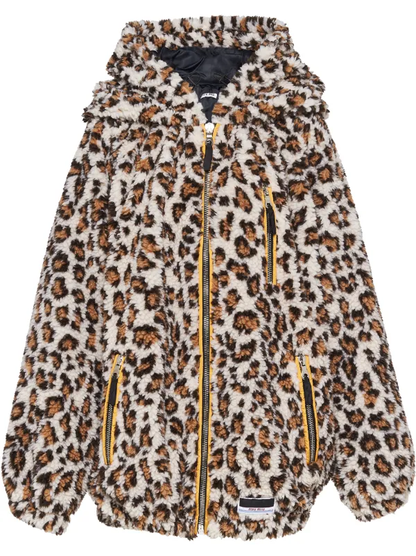 leopard leather jacket