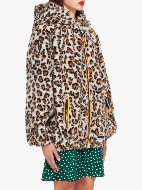 cheetah print fleece jacket
