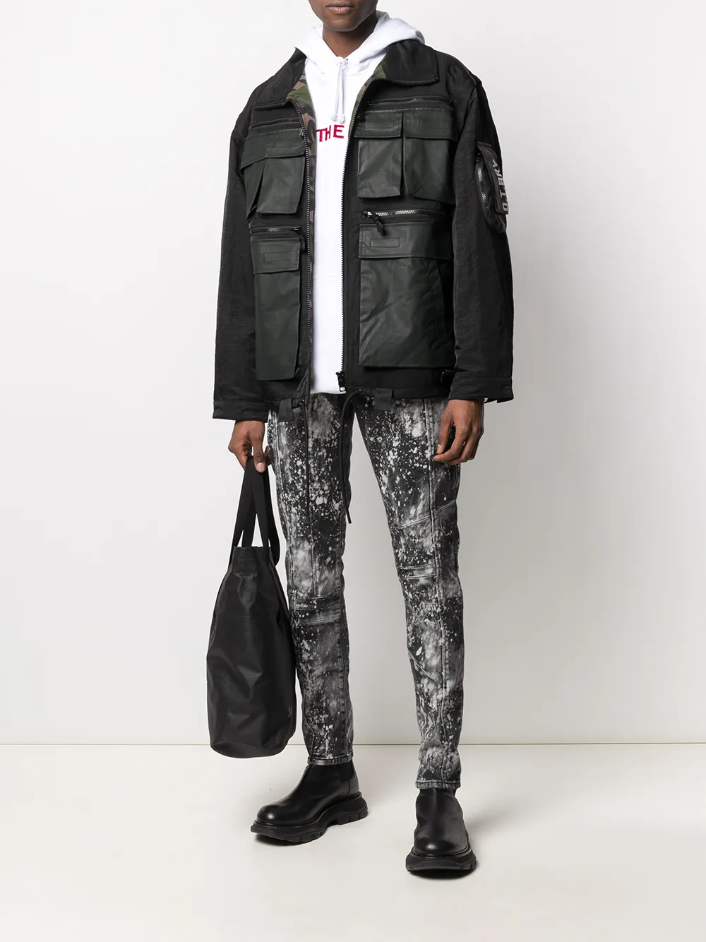 фото Diesel узкие джинсы d-strukt