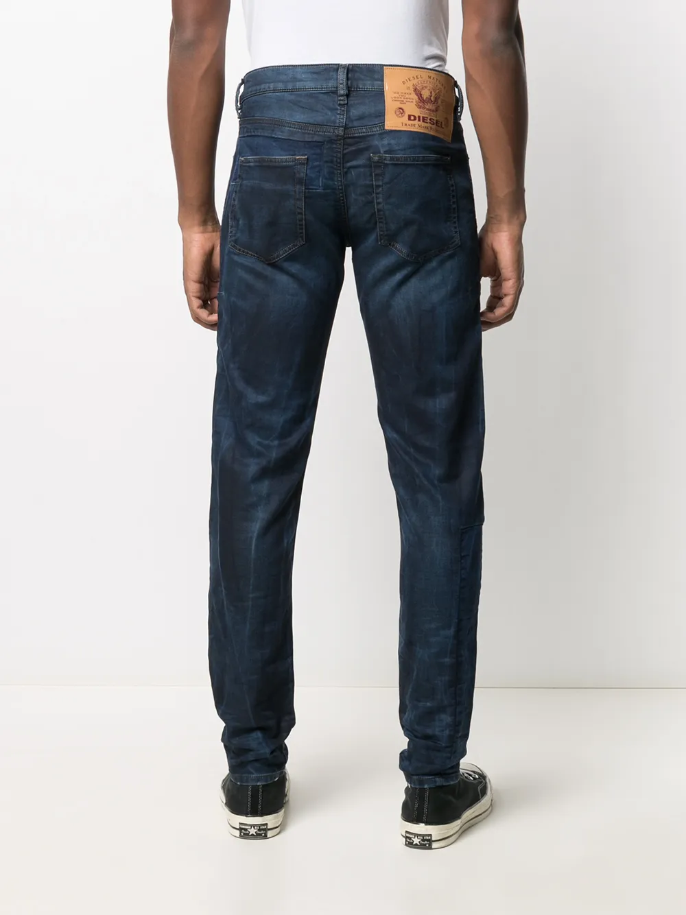 Diesel Slim-fit jeans Blauw