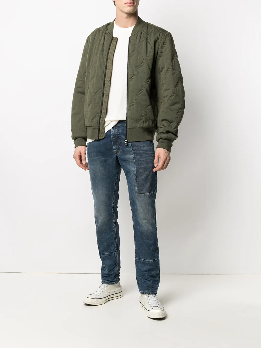 фото Diesel джинсы с эффектом потертости