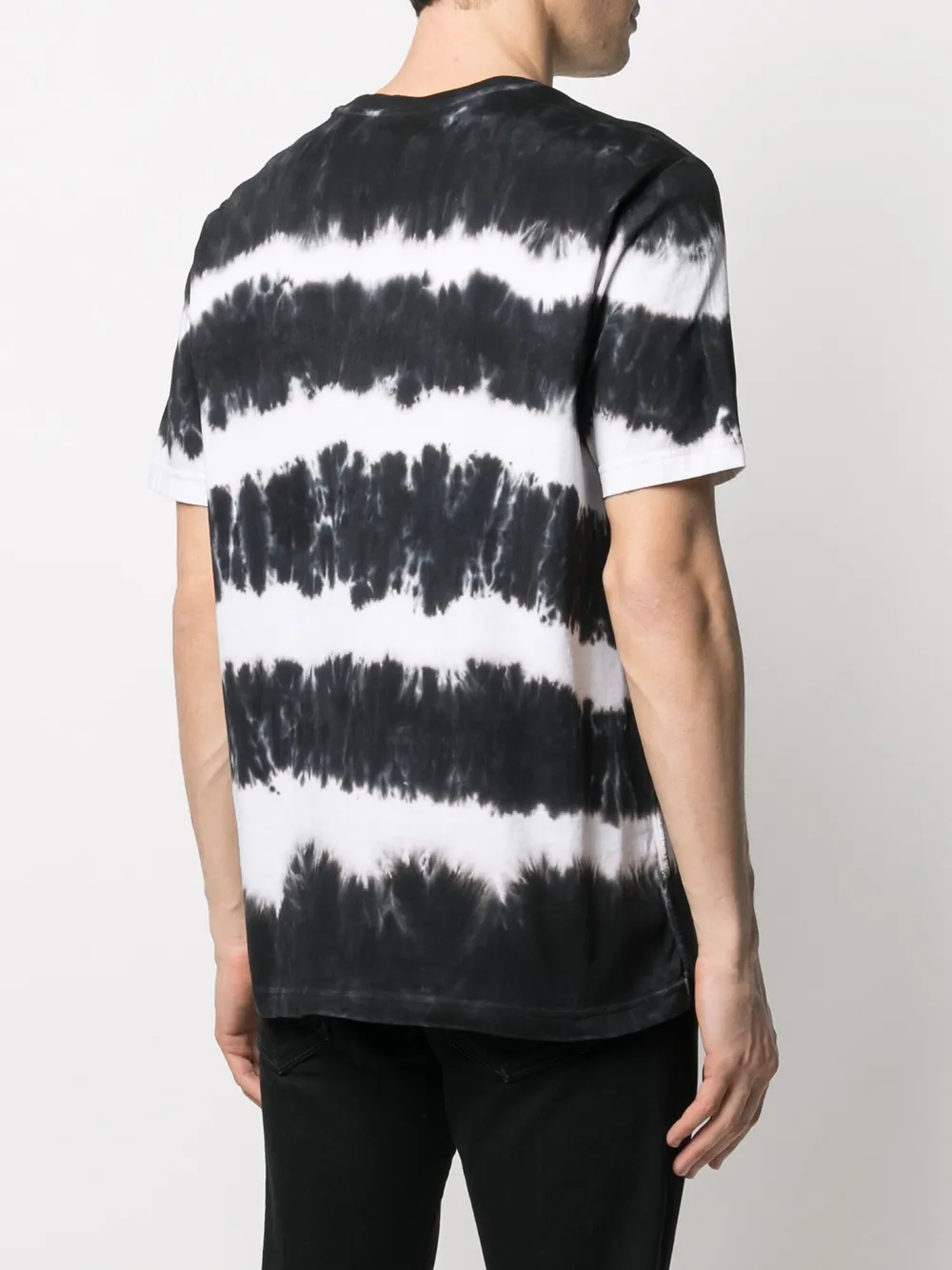 фото Diesel футболка со светоотражающим логотипом и принтом тай-дай