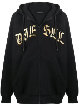 Diesel zip-up Hoodie | Black | FARFETCH CA