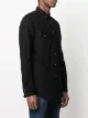 Diesel dragon-embroidered denim overshirt