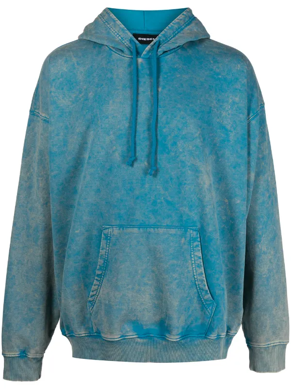 acid wash blue hoodie