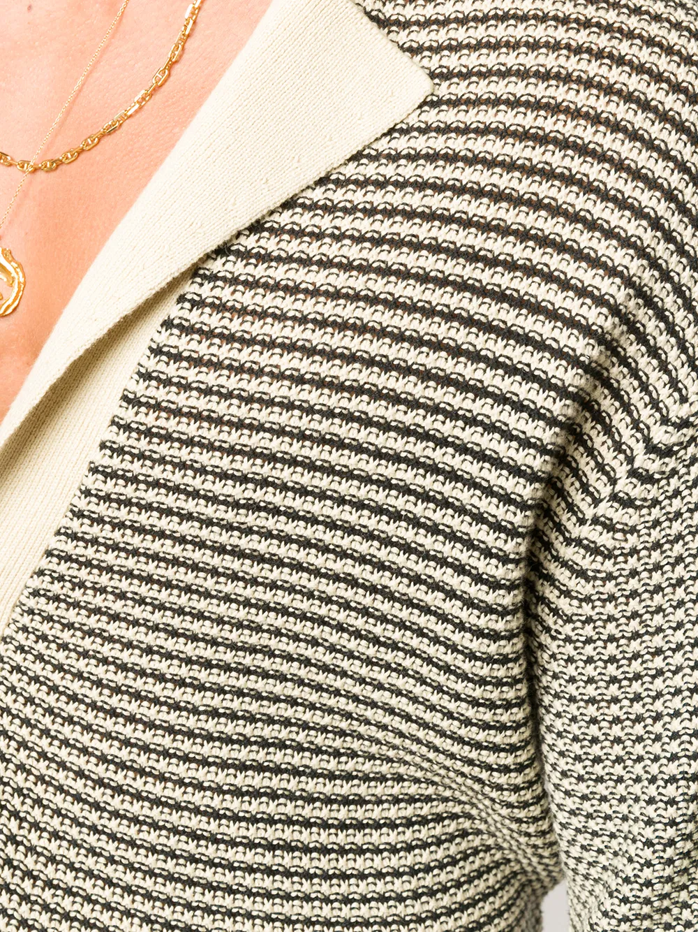 Shop Nanushka Knox striped short-sleeve 