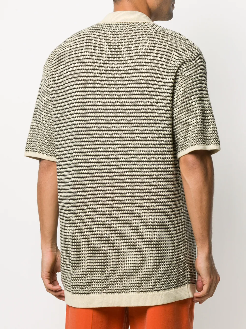 Shop Nanushka Knox striped short-sleeve 