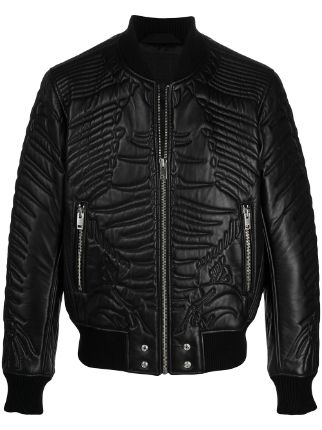 diesel quilted bomber jacket