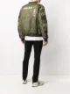 Image 2 of Diesel stripe-pattern patchwork bomber jacket
