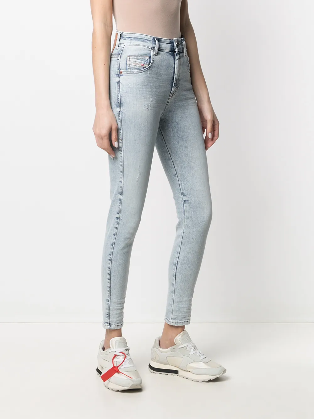 фото Diesel джинсы скинни slandy с завышенной талией