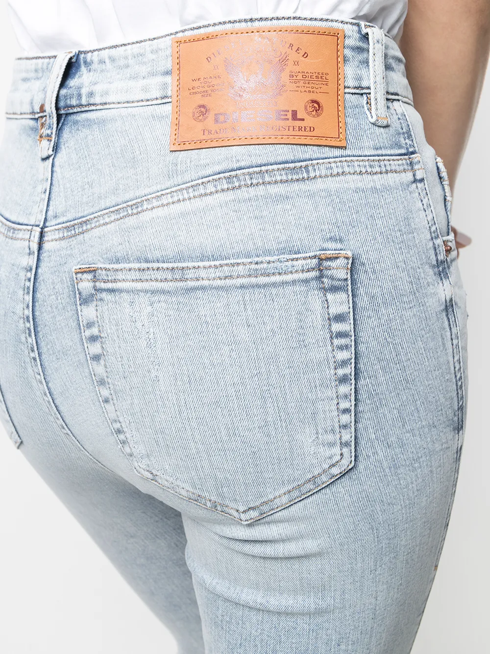 фото Diesel джинсы скинни slandy с завышенной талией