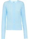Prada cable-knit cardigan - Blue