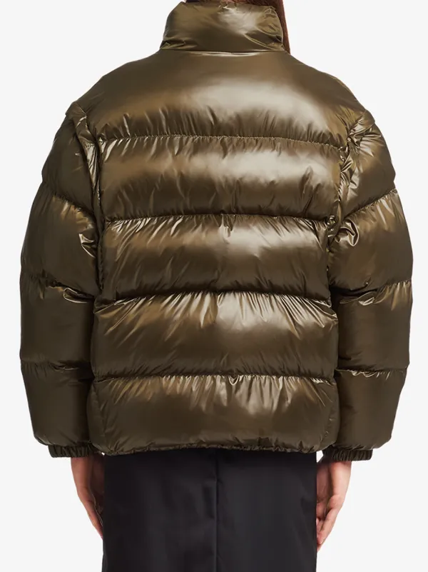 funnel neck down coat