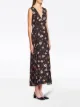 Prada floral print v-neck dress