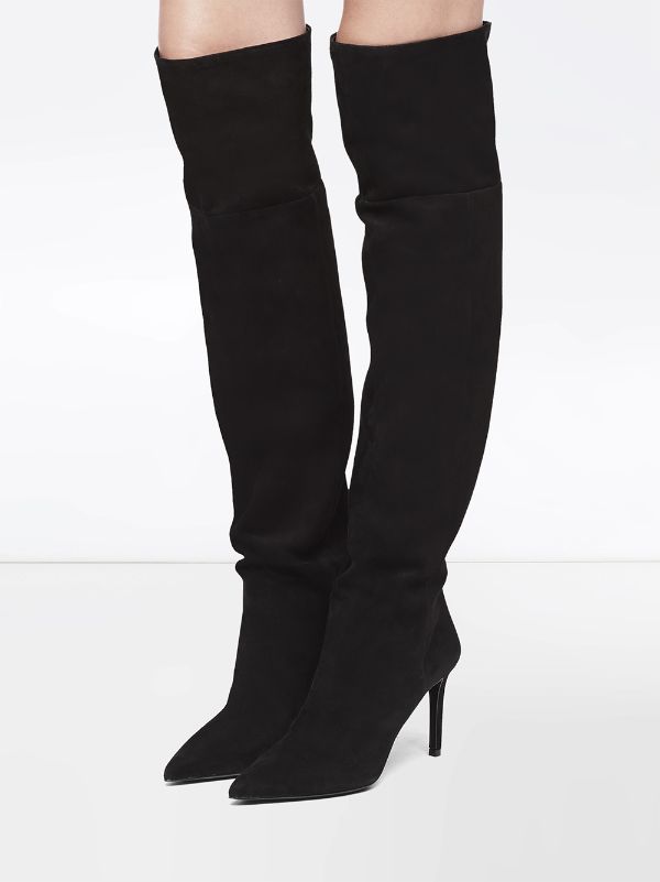 Shop Prada knee-length boots with Express Delivery - FARFETCH