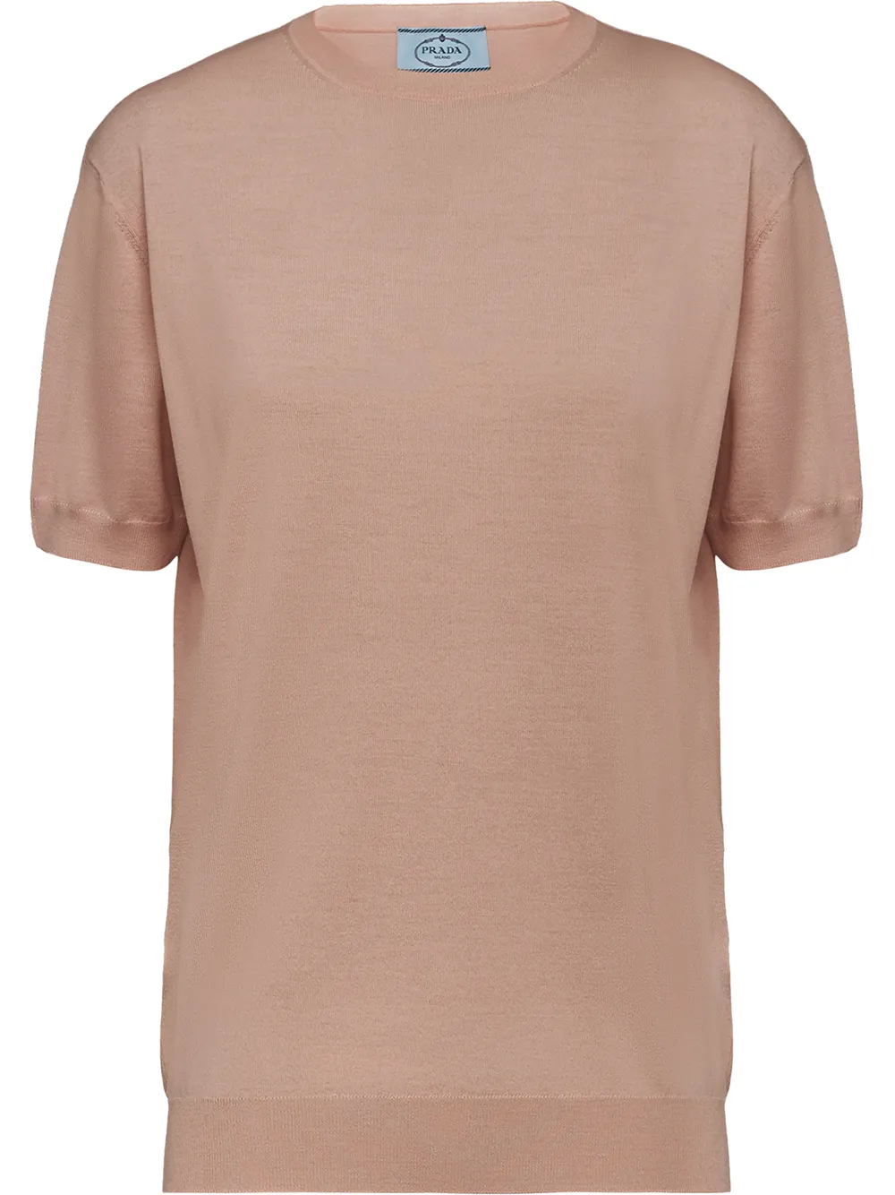 

Prada playera de tejido fino - Rosado