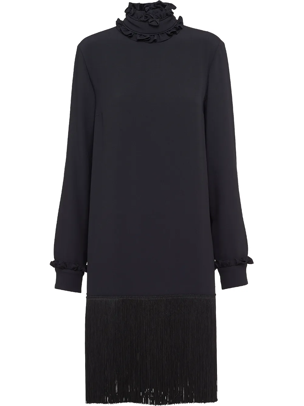 robe courte à franges