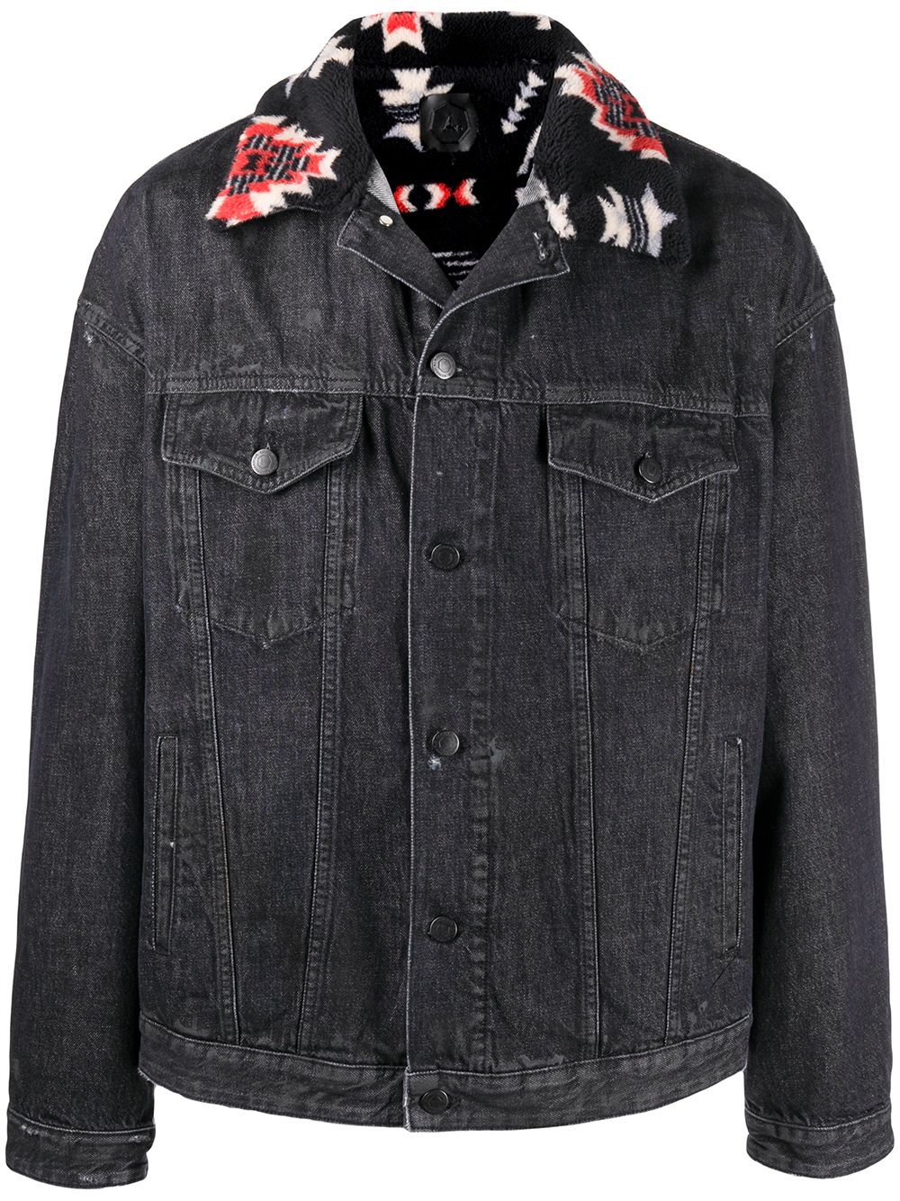 ALCHEMIST SHEARLING COLLAR DENIM JACKET