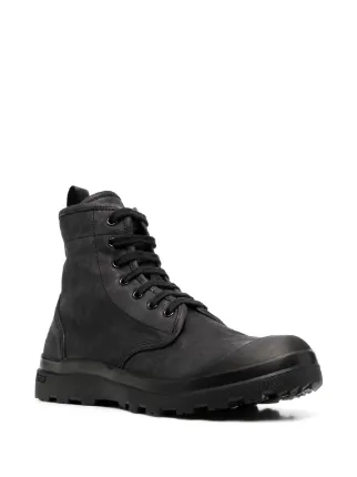 lace-up leather ankle boots展示图