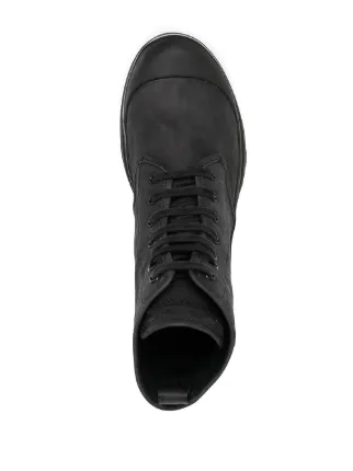 lace-up leather ankle boots展示图