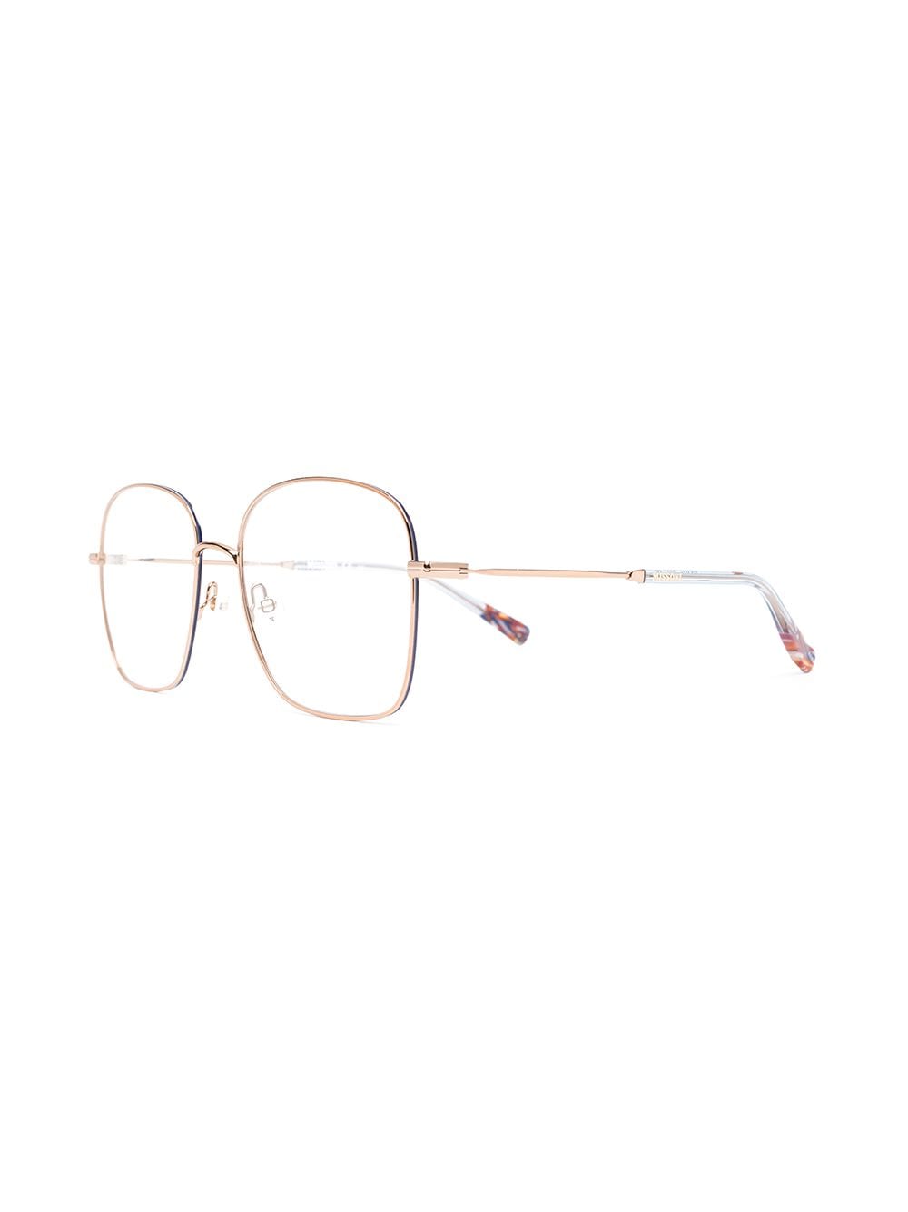 Shop Missoni Eyewear Oversized Square Frame Glasses In Gold