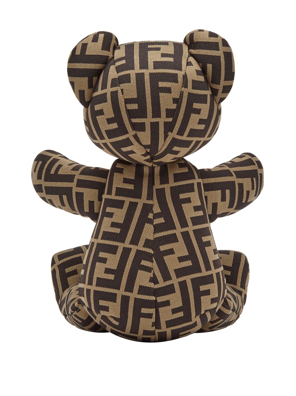 Fendi Kids Teddybeer met FF-logo - Bruin