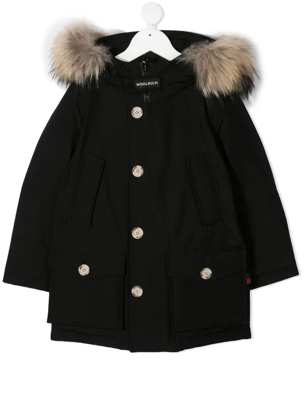 fur trim hoodie