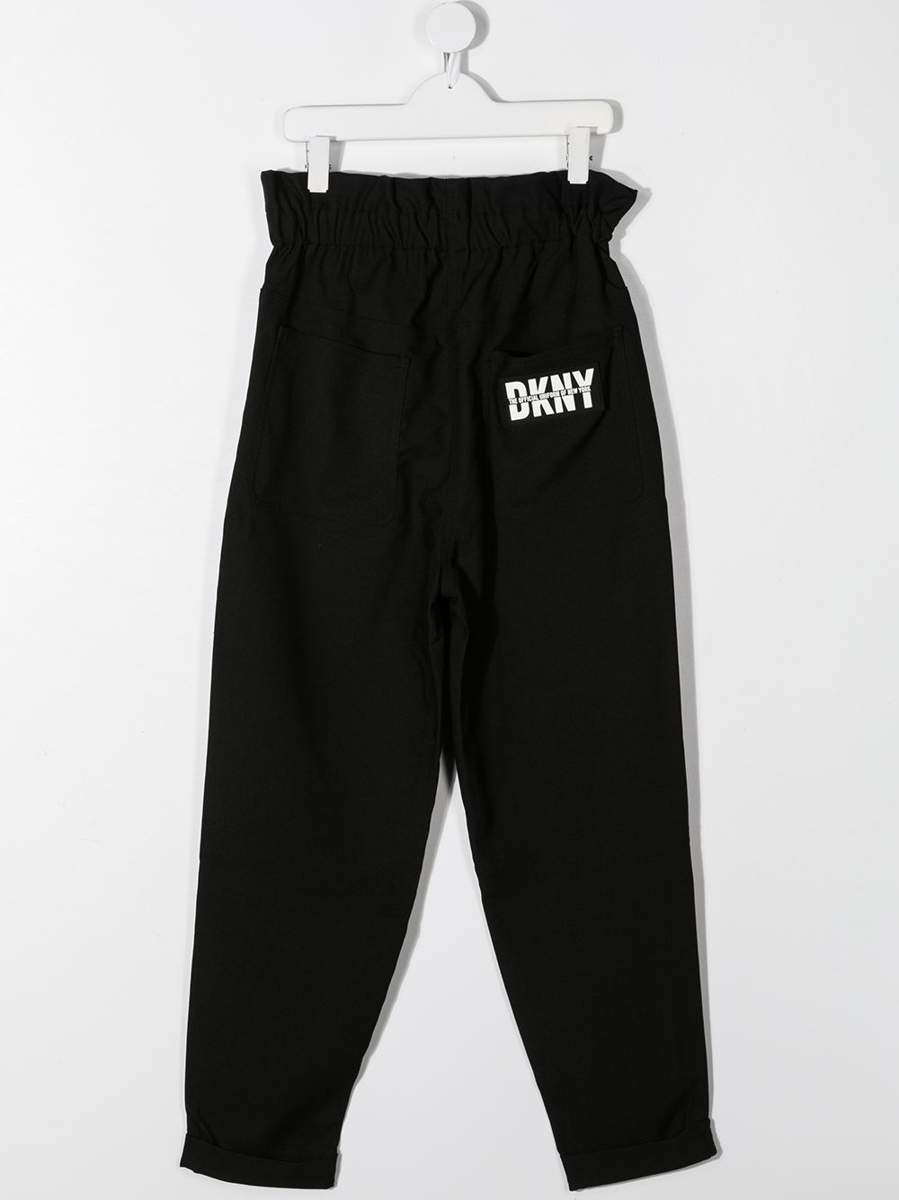 фото Dkny прямые брюки с нашивкой-логотипом