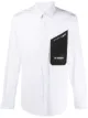 Image 1 of Les Hommes logo patch button-up shirt
