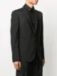 Les Hommes leather-panel blazer