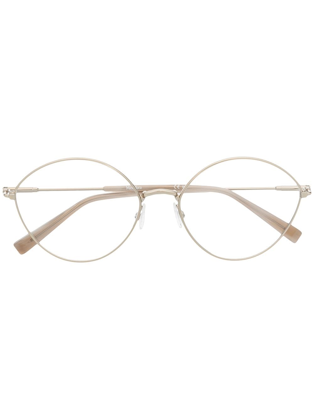 Max Mara Round Frame Glasses - Gold