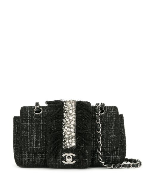 CHANEL 2006 rhinestone fringe shoulder bag Women