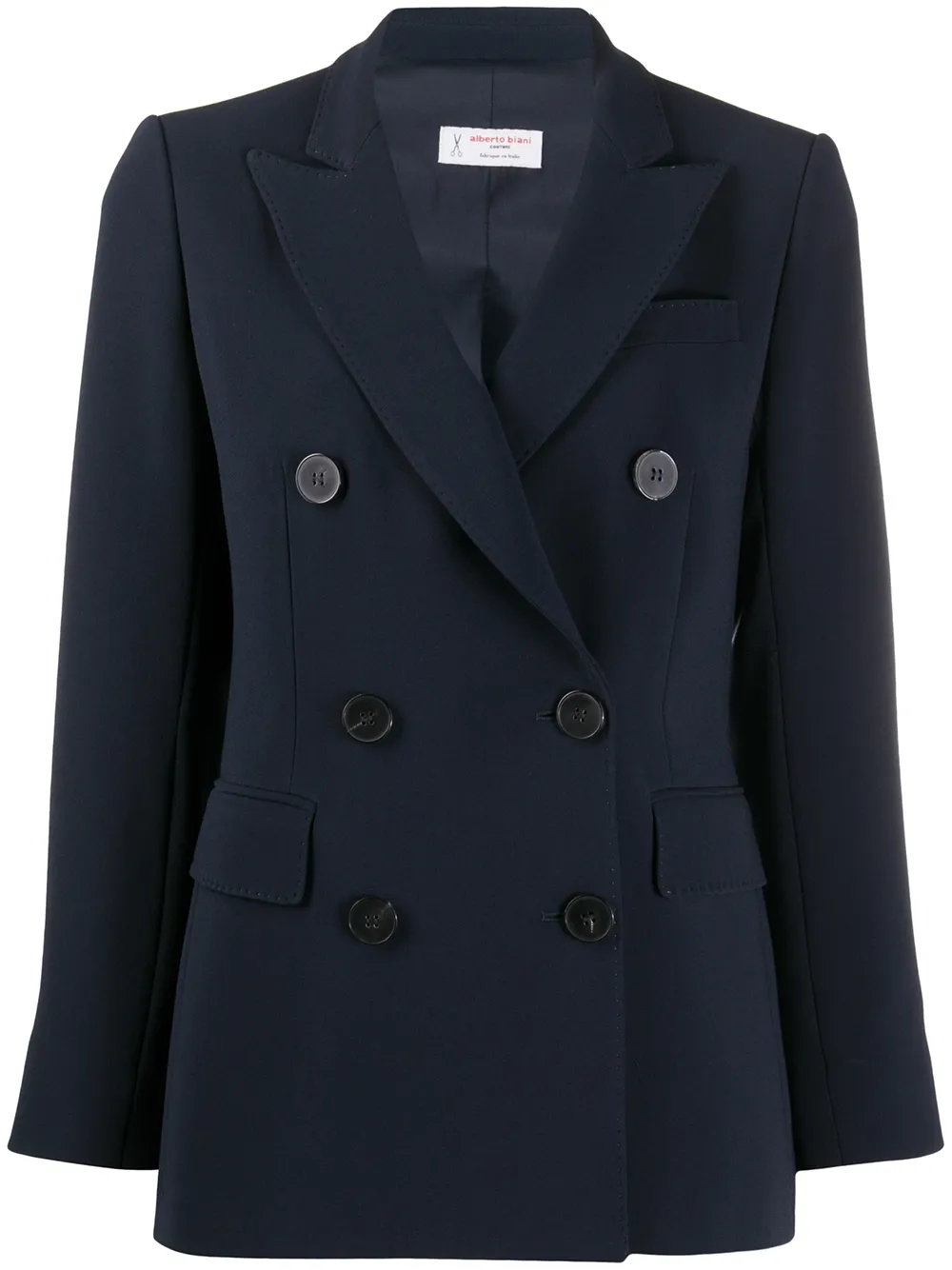 Alberto Biani Tailored Double-breasted Jacket In Blue