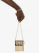 Rosantica crystal-embellished metal mini bag
