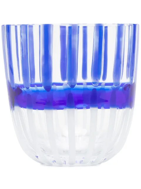 Carlo Moretti Glas mit Streifen