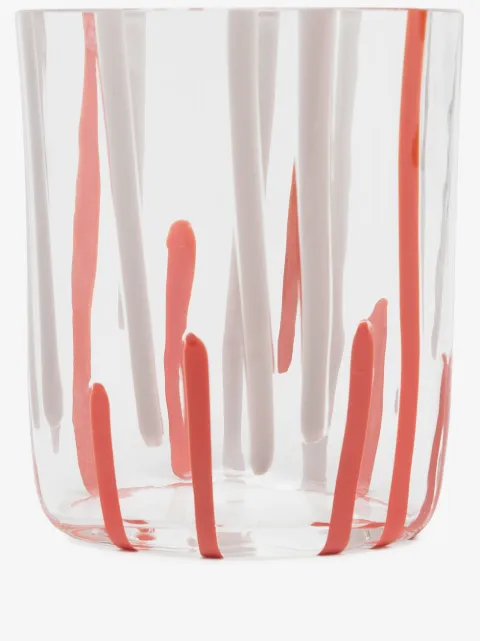 Carlo Moretti abstract stripe print glass