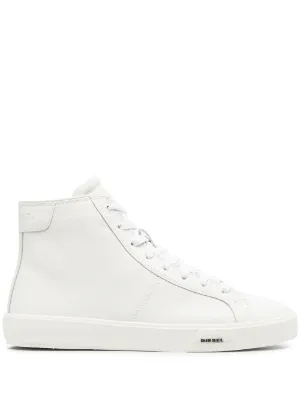 diesel leather sneakers