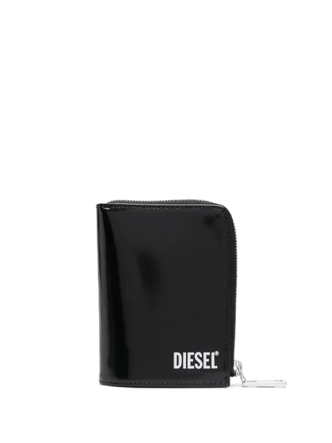 Diesel logo zipped wallet