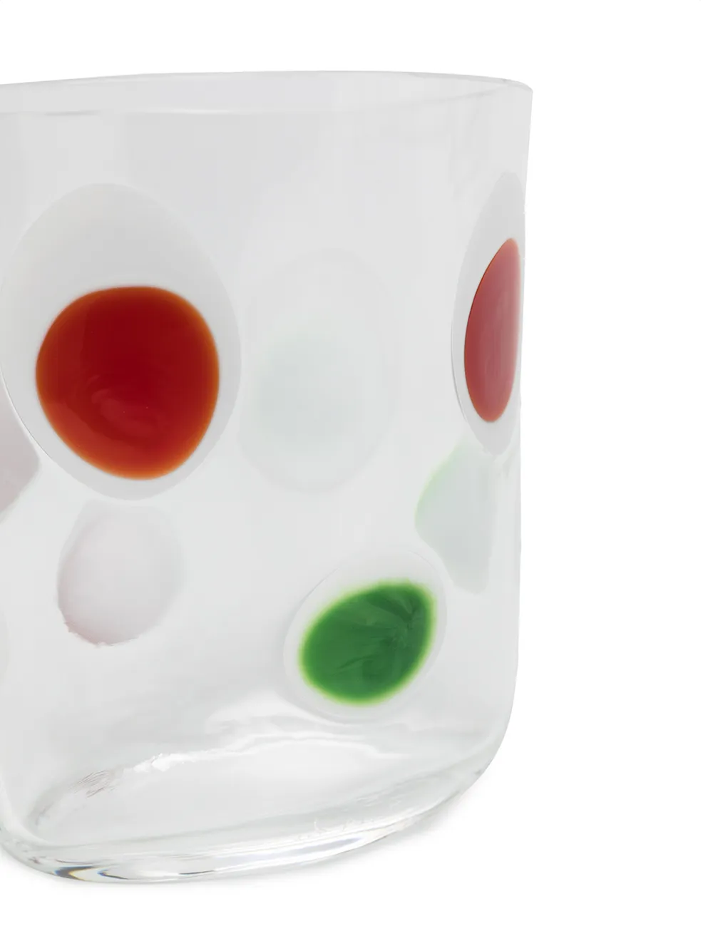  Carlo Moretti Polka Dot Pattern Glass - White 