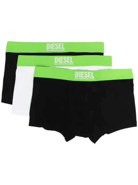 Diesel three-pack logo boxers
