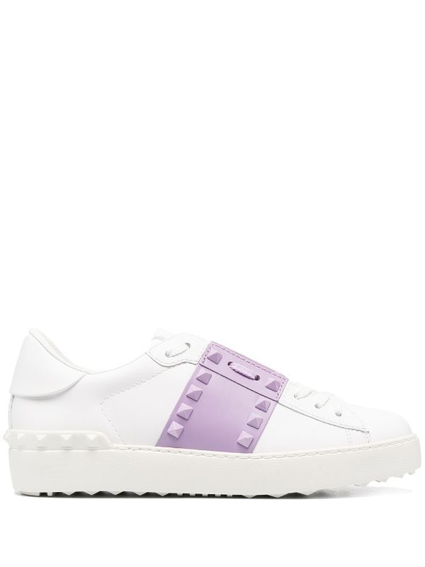 white stud trainers