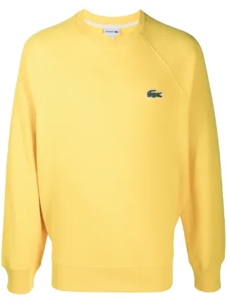 lacoste yellow sweatshirt