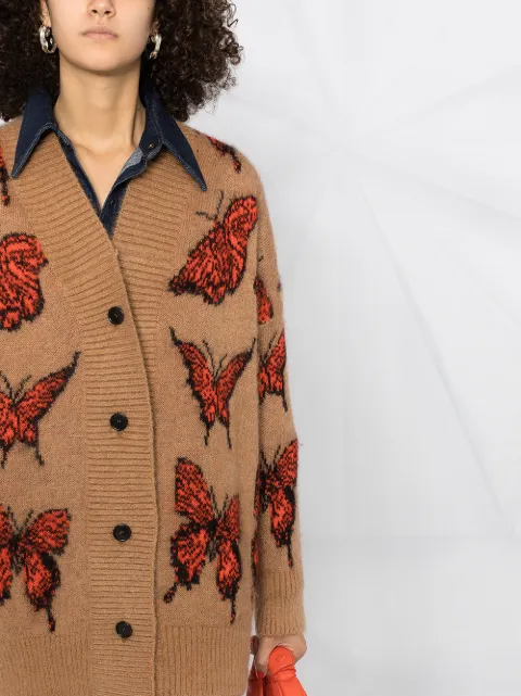 butterfly print cardigan