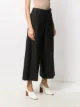 Closed cropped wide-leg trousers