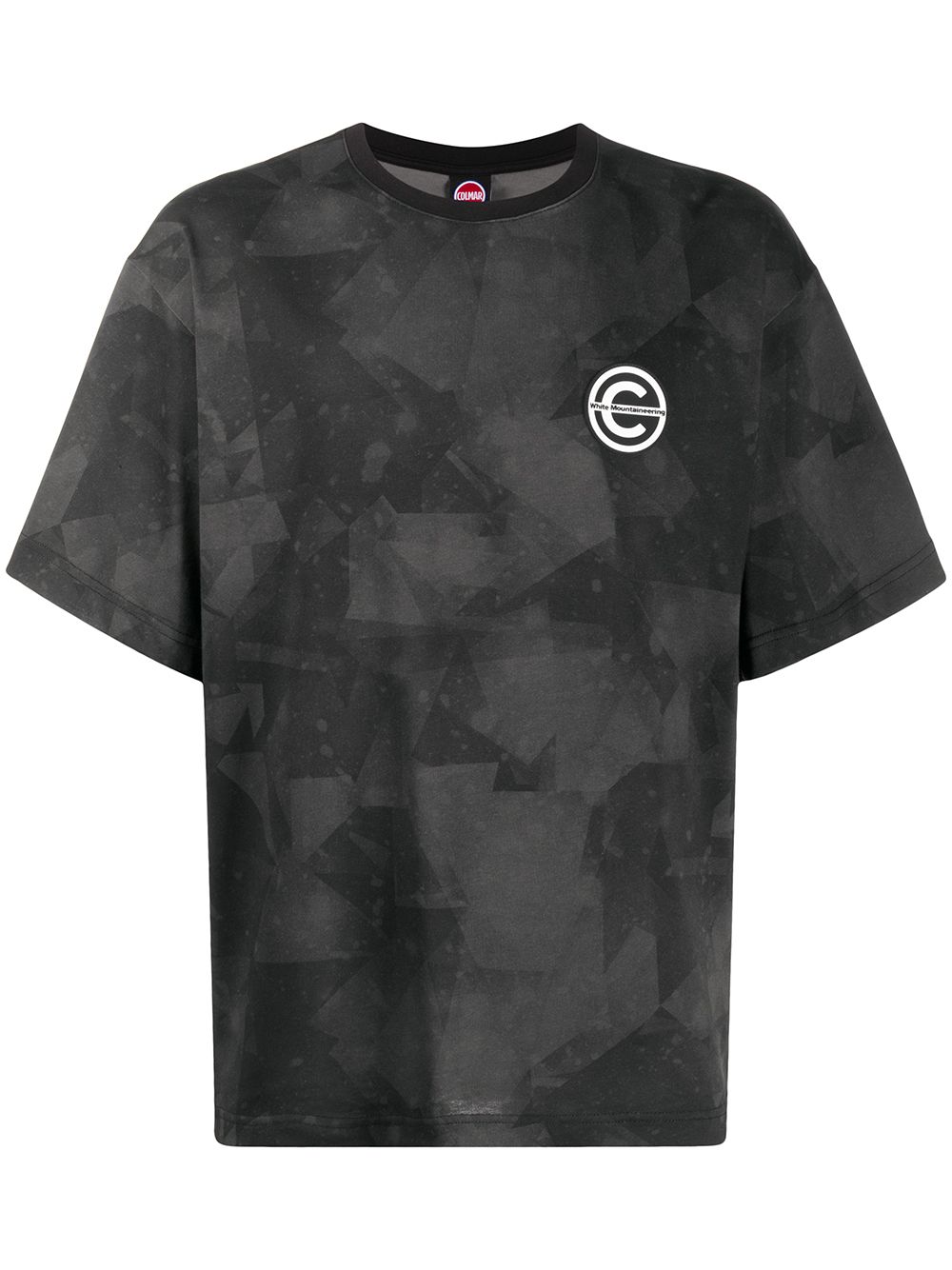 White Mountaineering Logo Camouflage Print T-shirt In Black