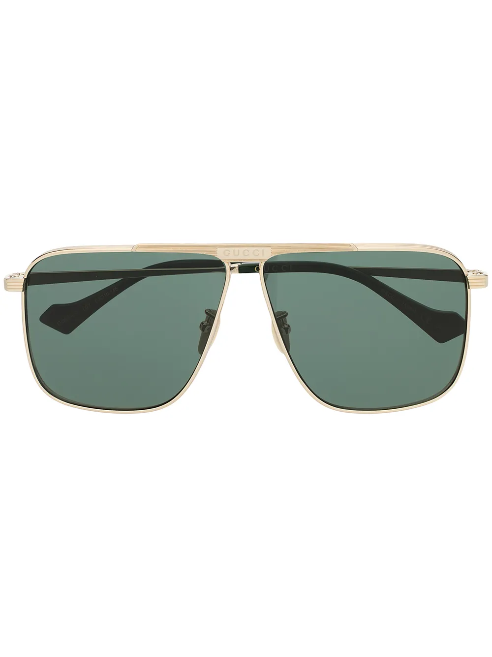 

Gucci Eyewear square-frame logo sunglasses - Gold