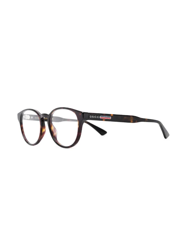 gucci white frame glasses